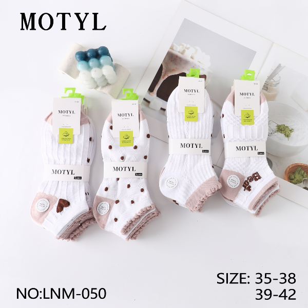 Skarpety damskie Roz 35-42, Mix kolor Paczka 40 szt